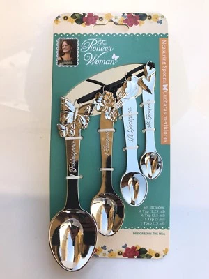 Novo! CONJUNTO DE COLHER DE MEDIÇÃO PIONEER WOMAN COWBOY RÚSTICO - Imagem 1 de 3