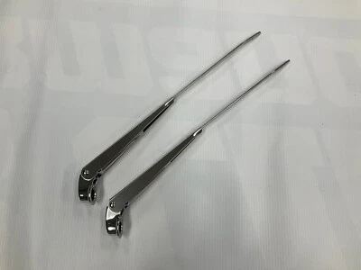 1967-72 Chevy Gmc Truck Blazer Suburban Windshield Wiper Arms Pair Stainless - Image 1 of 4