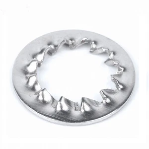 Innenverzahnt Zahnscheiben Fächerscheiben DIN6798-A 304 Edelstahl A2 V2A M3-M24 - Picture 1 of 8