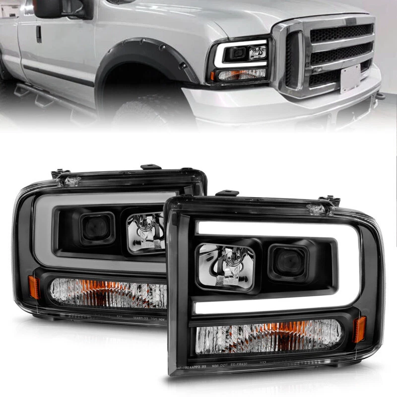 Faros proyectores ANZO para 99-04 Ford F250/F350/F450/Excursion (excl 99) - con Foto 1 de 4