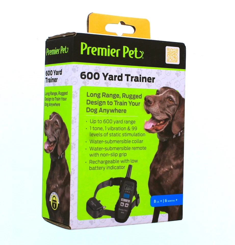 Premier Pet Products 600 Yard Trainer Rechargeable Waterproof Training Collar