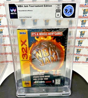 NBA Jam Tournament Edition TE Sealed VGA WATA Sega Genesis 32X Clamshell SNES - Image 1 of 4