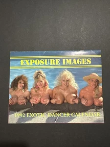 Vintage 1992 Belichtung Bilder exotische Tänzerin Kalender - Erwachsene Promo Ephemera - Bild 1 von 9