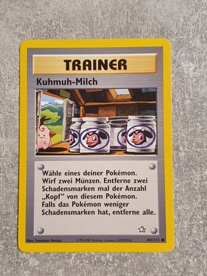 Pokémon Trainer Karte • Kuhmuh-Milch • Neo Genesis Set • 101/111 • Pokemon - Bild 1 von 2