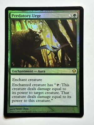 Predatory Urge Zendikar 175 Foil MTG Card LP-NM - Image 1 of 2