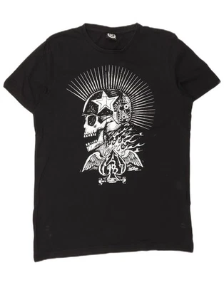 Camiseta Top SCORPION BAY Para Hombres Gráfica Pequeña Negra Algodón BI13 Foto 1 de 3