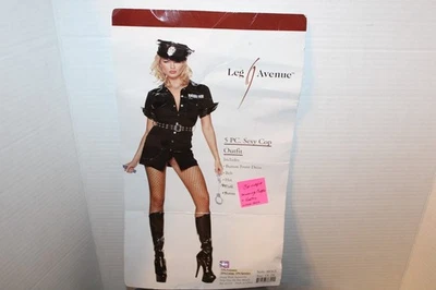 Disfraz de Halloween para mujer (B-I) Leg Avenue™: 5 piezas. SEXY COP - Talla 1X-2X Foto 1 de 4