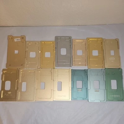 Стекло с выравниванием рамка пресс-формы + резина для iPhone 14 лот - Изображение 1 из 4