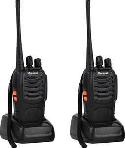 Walkie Talkies Rechargeable Long Range Two-Way Radio with Pack of 2 - Picture 1 of 8