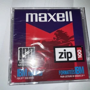 MAXELL 100 MB ZIP 100 IBM FORMATTED / NEW - Afbeelding 1 van 3