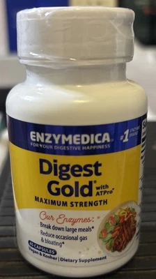 Enzymedica Digest Gold Fuerza Máxima (45 Cápsulas) Exp 7/26 Foto 1 de 3