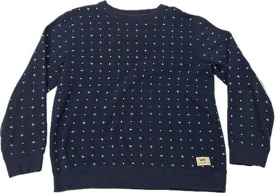 Van's Large Men's Navy Patterned Crewneck Sweater Size L Circa 2014 Skate - Image 1 of 4