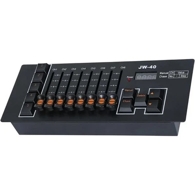 Small DMX512 Stage Control Desk 8 Fader 40 Channel with Type C Charging - Image 1 of 4