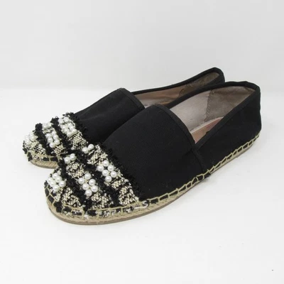 Circus By Sam Edelman Women’s Lane Espadrille Moccasin Flats Black Sz 8.5 Pearls - Image 1 of 4