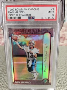 1999 bowman chrome refractor /25 Dan Marino PSA 9 10/25 - Picture 1 of 3