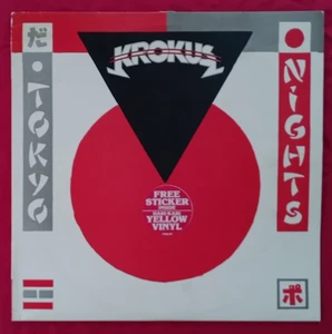 TOKYO NIGHTS by Krokus. UK 1980. AROD241. Excellent. 45rpm Single 12" YELLOW - Picture 1 of 6