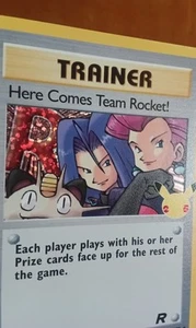 Pokémon Team Rocket Trainer Holo Card 15/82 Here Comes Team Rocket! Celebration - Picture 1 of 3