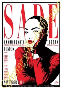 SADE ADU - London, uk -  8 novembre 1984 - poster concerto -1031 - Imagen 1 de 2