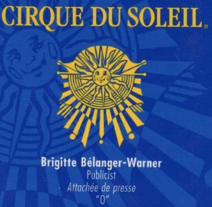 Vintage  Cirque Du Soleil Brigitte Belanger-Warner Publicist Business Card - BPB - Picture 1 of 2