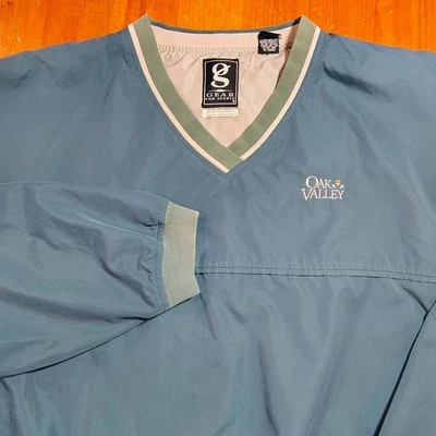 Equipamento para esportes Oak Valley jaqueta pulôver resistente ao vento/água XXL azul golfe - Imagem 1 de 4
