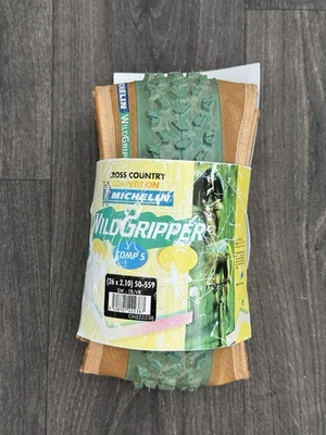 Retro NOS Michelin Wild Gripper Comp S 26x2.1 Mountainbike XC Reifen grün/hellbraun - Bild 1 von 4