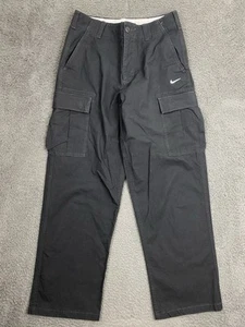 Pantalones cargo Nike SB Kearny para hombre M 32x30 negros Ripstop holgados con cordón elástico - Imagen 1 de 9