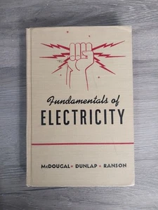 Fundamentals of Electricity Antique Book, 1945 American Technical Society GOOD - Picture 1 of 8
