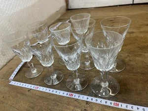 BACCARAT Lot 9 verres flûte cristal signé Baccarat CARCASSONNE Réf N.3 - Picture 1 of 6