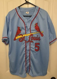 Albert Pujols Blue Pro Style Baseball Jersey St. Louis Cardinals #5 Size XL - Picture 1 of 6