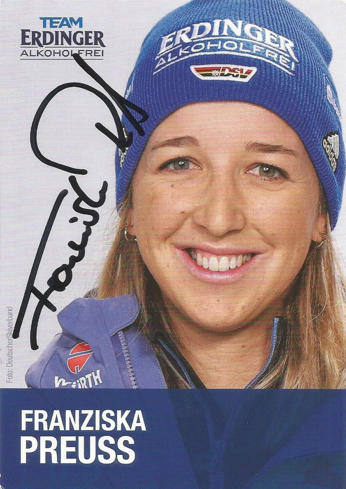 FRANZISKA PREUß  (GER) -BIATHLON; Olympia; Weltmeisterin 2025; Originalautogramm - Bild 1 von 1