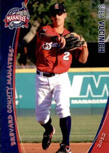 2012 Brevard County Manatees Grandstand #26 Shea Vucinich Coeur d'Alene Idaho ID