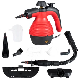 Multifunction Portable Steamer Household Steam Cleaner 1050W W/Attachments Red - Picture 1 of 12