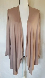 Beeuniqe Women's Draped Cardigan in Mocha Size Large NWOT - Picture 1 of 7