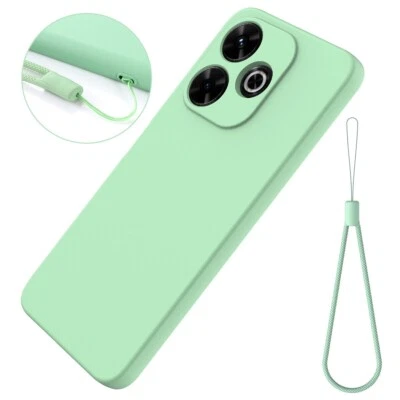 For Xiaomi Poco M6 Plus, Luxury Skin Touch Feel Soft Liquid Silicone Cover Case - Image 1 of 4