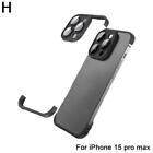 Case For Iphone 15 Pro Max Frameless Bumper Glass Hot Lens Protect Access U1g6