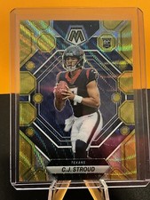 2023 CJ Stroud Panini Mosaic Gold Wave Prizm /17 RC Rookie 292 Texans NFL SP