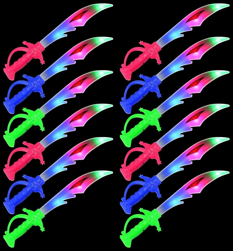 Luz LED intermitente favor fiesta juguete luz espadas varitas anillos a granel Halloween Foto 1 de 4