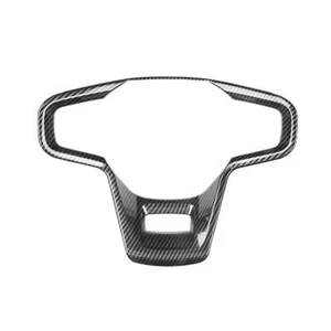 Carbon Fiber Grain Steering Wheel Cover Trim Frame For Ford Bronco 2021+ - Picture 1 of 4