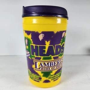 Lamberts Cafe Insulated Thermo Serv Travel Mug 32 OZ Thermal Cup Tumbler Purple - Picture 1 of 8