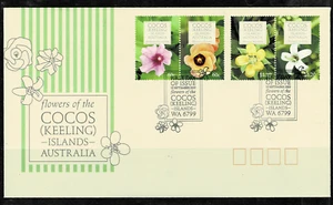 COCOS ISLAND 2010 FLOWERS OF COCOS ISLAND FDC - Picture 1 of 1