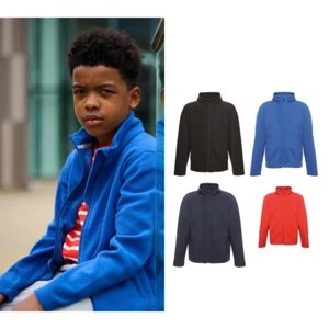 Regatta Junior Kids Brigade Lightweight Jacket Full Zip Fleece Jacket - Picture 1 of 16