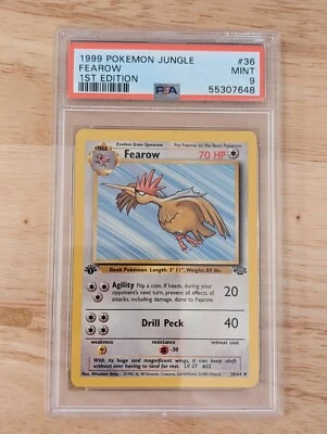 PSA 9 Mint Fearow #36 1st Edition Pokemon 1999 Jungle Set - Image 1 of 3
