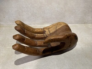 Holz geschnitzt Buddha Hand 12" Dekor Tablett Boho - Bild 1 von 7
