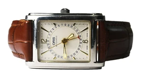 Reloj Pulsera Oris Pointer Rectangular 26mm Acero Inoxidable Automático Fecha - Imagen 1 de 7