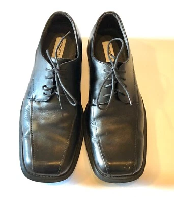 Mocasines Concept By Claiborne de cuero negro para hombre talla 10 1/2 Foto 1 de 4