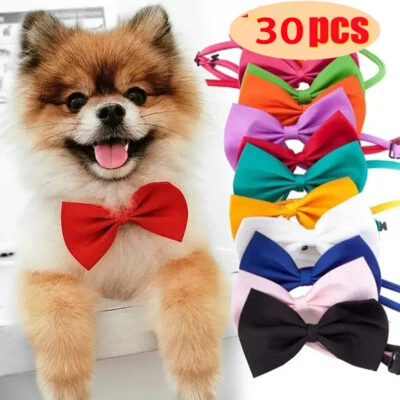 Vendita All'ingrosso Di 30 Pezzi Di Cravatte E Papillon Per Cani Cuccioli ☆ - Immagine 1 di 4