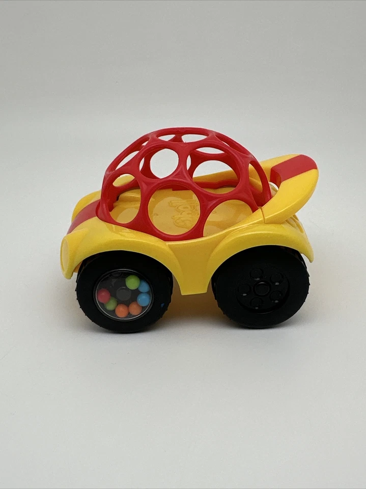 Kids II Inc OBall Rattle and Roll Car Baby Toy Red Yellow Colorful…95 - Image 1 of 4