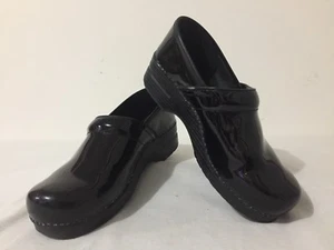Zuecos Dansko Zapatos Confort Sin Cordones Negro Charol Talla 41 - Imagen 1 de 12