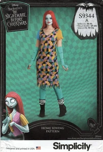 Simplicity Sewing Pattern R11150 S9344 NIGHTMARE BEFORE CHRISTMAS Costume UNCUT - Picture 1 of 2