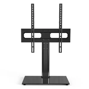 Adjustable Swivel 26-55" TV Stand Universal TV Heavy Duty Glass Base TV Mount - Picture 1 of 6